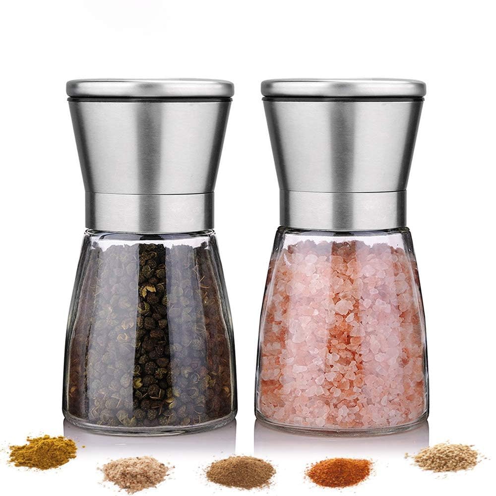 Marve Premium Stainless Steel Salt and Pepper Grinder - Salt and Pepper Shakers